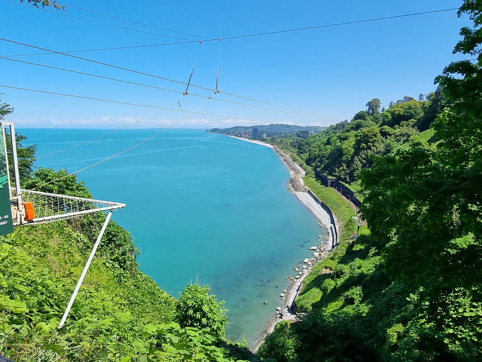 Iconic coastal view from the Batumi Botanical Garden