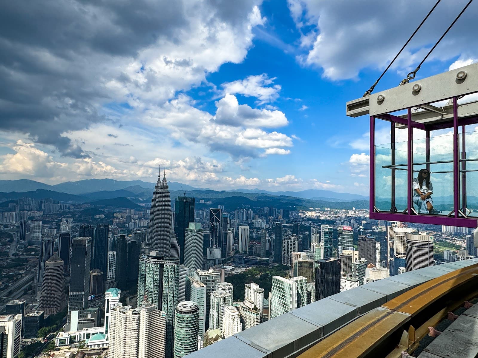 Stunning Kuala Lumpur skyline view featuring the Twin Towers.