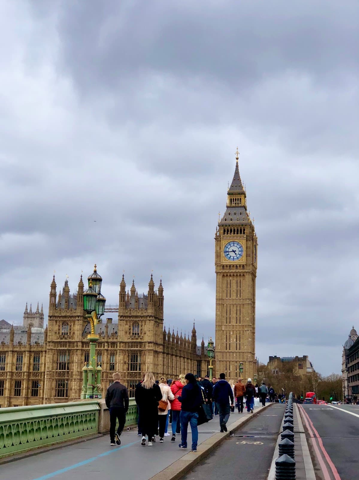 Iconic, modest, and high-quality view of Big Ben from the bridge.