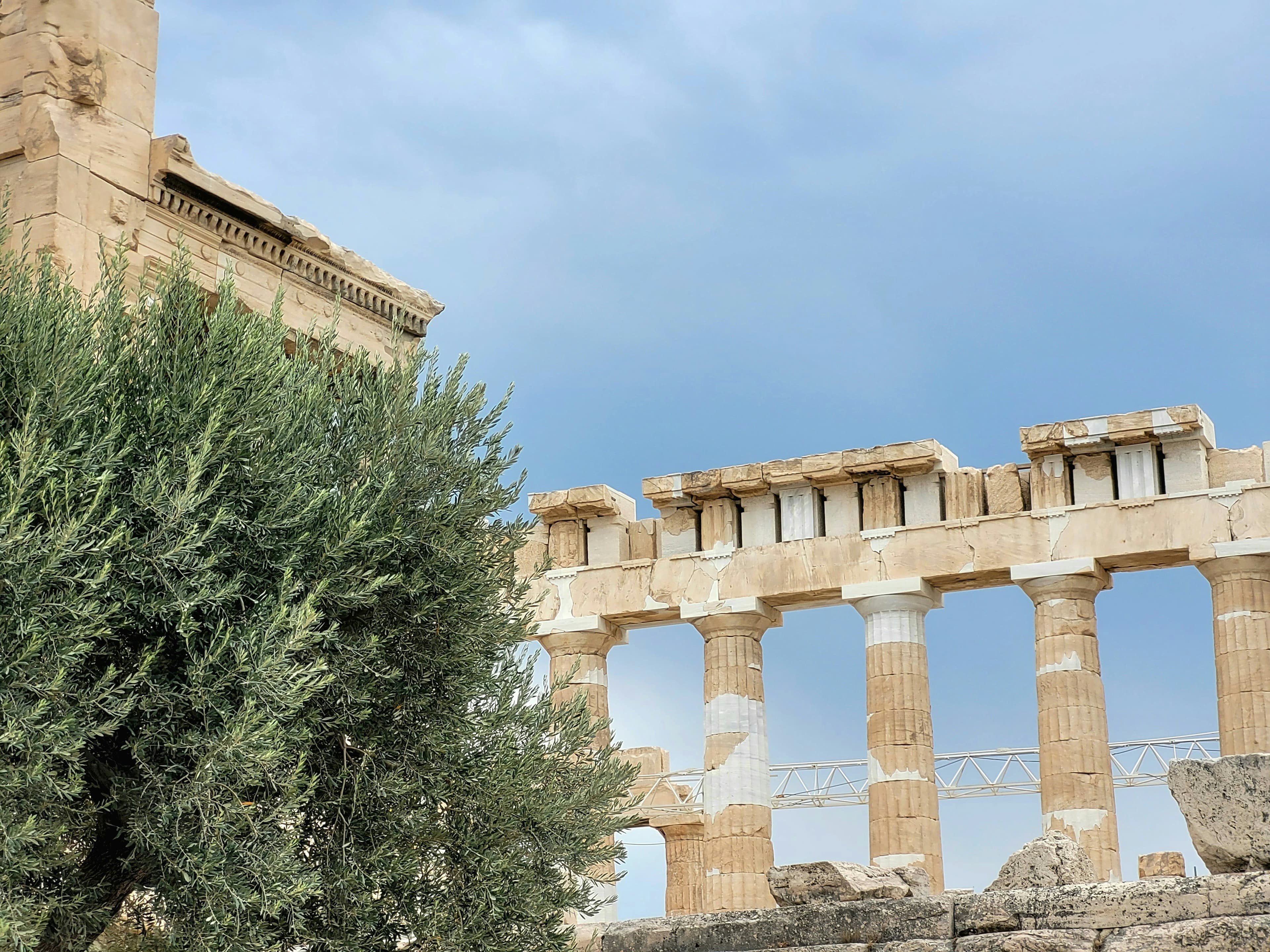 The iconic Parthenon temple on the Acropolis in Athens.